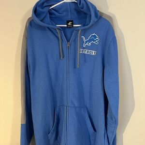 Logo Athletic Blue Zip-Up Jacket